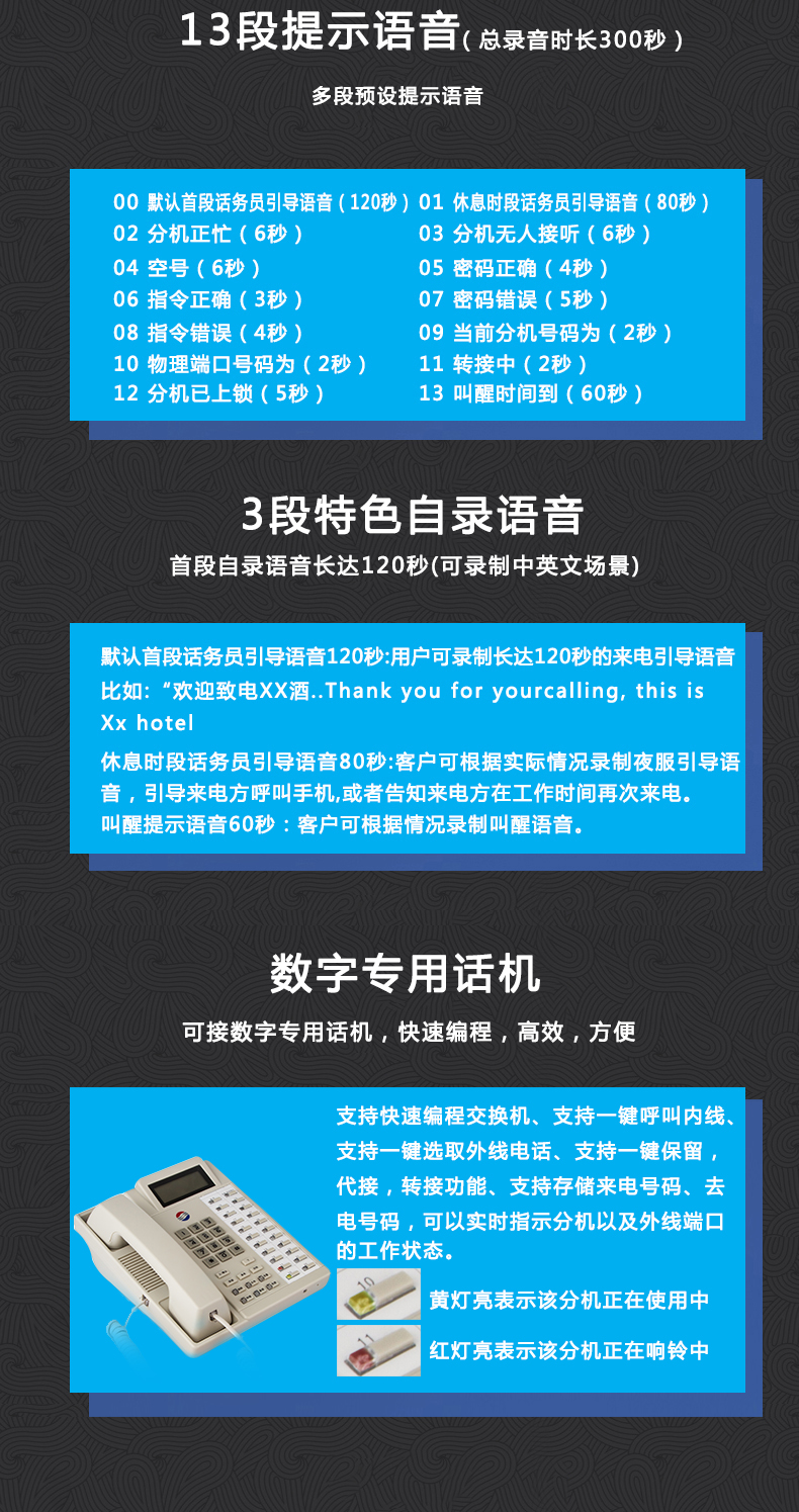 VIP600 微鈴系列 V3型電話交換機(jī)(圖3)