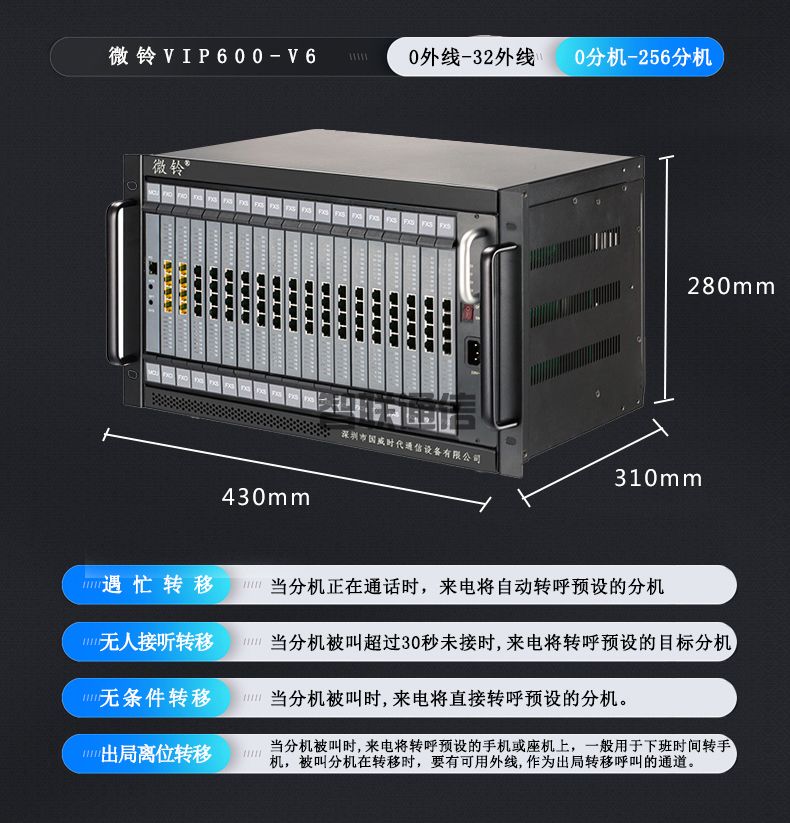 VIP600 微鈴系列 V6型電話交換機(jī)(圖11)